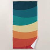 Kleurrijk ontwerp met retro-stijl strandlaken (Voorkant)