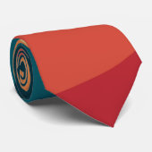Kleurrijk ontwerp met retro-stijl stropdas (Opgerold)