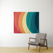 Kleurrijk ontwerp met retro-stijl wandkleed (In Situ (horizontaal))