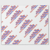 Kleurrijk ontwerp op de dag van de feestdag cadeaupapier (Vlak)