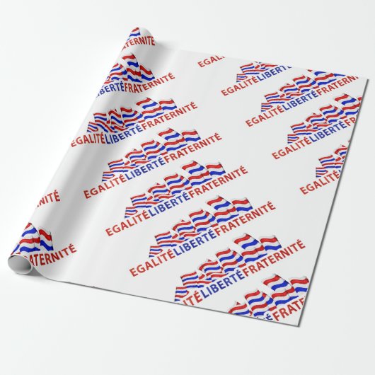 Kleurrijk ontwerp op de dag van de feestdag cadeaupapier (Uitgerold)