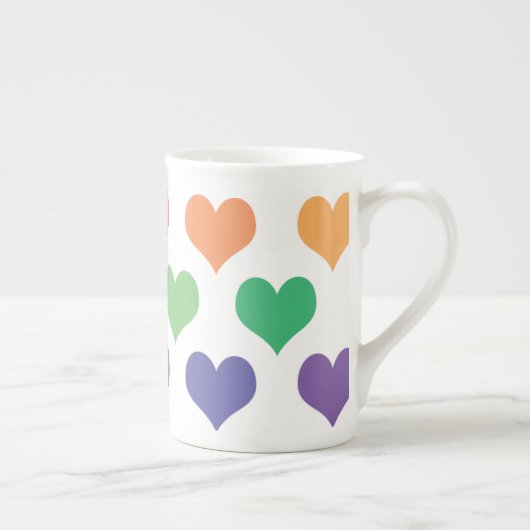 Kleurrijk ontwerp porselein kop (Rechts)