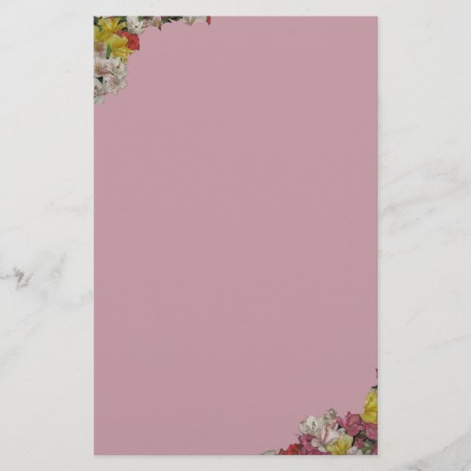 Kleurrijk ontwerp Stationery-Lavender Briefpapier (Voorkant)