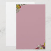 Kleurrijk ontwerp Stationery-Lavender Briefpapier (Voorkant / Achterkant)