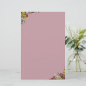 Kleurrijk ontwerp Stationery-Lavender Briefpapier (Staand voorkant)