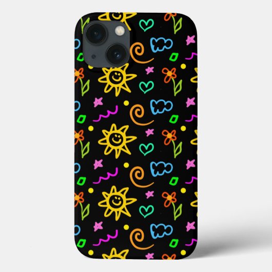 Kleurrijk ontwerp van achtergrond voor kinderen Case-Mate iPhone case (Achterkant)