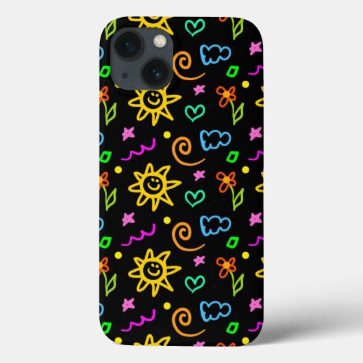 Kleurrijk ontwerp van achtergrond voor kinderen Case-Mate iPhone case (Achterkant)