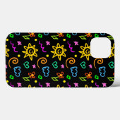 Kleurrijk ontwerp van achtergrond voor kinderen Case-Mate iPhone case (Achterkant (horizontaal))