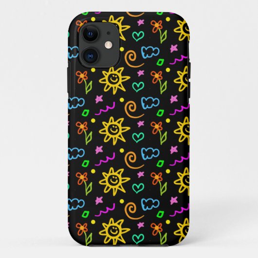 Kleurrijk ontwerp van achtergrond voor kinderen Case-Mate iPhone case (Achterkant)
