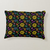 Kleurrijk ontwerp van achtergrond voor kinderen decoratief kussen (Achterkant)