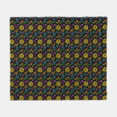 Kleurrijk ontwerp van achtergrond voor kinderen fleece deken (Voorkant (Horizontaal))