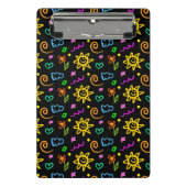 Kleurrijk ontwerp van achtergrond voor kinderen mini klembord (Voorkant)