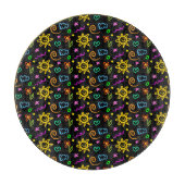 Kleurrijk ontwerp van achtergrond voor kinderen snijplank (Voorkant)