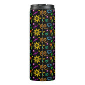 Kleurrijk ontwerp van achtergrond voor kinderen thermosbeker (Achterkant)