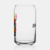 Kleurrijk ontwerp van de Cinco de Mayo Fiesta Squa Blikvorm Glas (Links)
