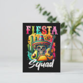 Kleurrijk ontwerp van de Cinco de Mayo Fiesta Squa Briefkaart (Staand voorkant)