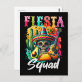 Kleurrijk ontwerp van de Cinco de Mayo Fiesta Squa Briefkaart (Voorkant / Achterkant)