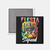 Kleurrijk ontwerp van de Cinco de Mayo Fiesta Squa Magneet (Voorkant / Achterkant)