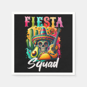 Kleurrijk ontwerp van de Cinco de Mayo Fiesta Squa Servet
