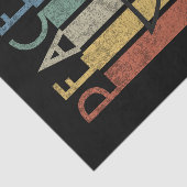 Kleurrijk ontwerp van de vredestekst tissuepapier (Detail)