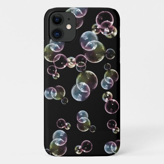 kleurrijk ontwerp van doorschijnende bubbels Case-Mate iPhone case (Achterkant)