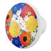 Kleurrijk ontwerp van Floral Hand Paint Girly Keramische Knop (Rechts)