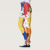 Kleurrijk ontwerp van Floral Hand Paint Girly Leggings (Links)