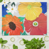 Kleurrijk ontwerp van Floral Hand Paint Girly Theedoek (Gevouwen)