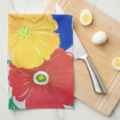 Kleurrijk ontwerp van Floral Hand Paint Girly Theedoek (Quarter Fold)