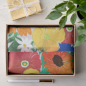 Kleurrijk ontwerp van Floral Hand Paint Girly Tissuepapier (Geschenk)