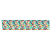 Kleurrijk ontwerp van kerstbomen korte tafelloper (Horizontaal)