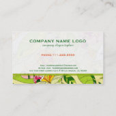 Kleurrijk ontwerp van kunst-Deco Visitekaartje (Achterkant)