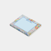 Kleurrijk ontwerp van waterverf kunst met warme lu post-it® notes (Schuin)