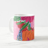  kleurrijk ontwerp voor grote vloeren met handmati koffiemok (Voorkant links)