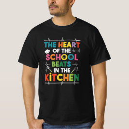 Kleurrijk ontwerp voor schoolkok en chef-kok t-shirt