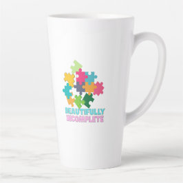 Kleurrijk Onvolledig Legpuzzelstuk Latte Mok