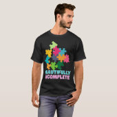 Kleurrijk Onvolledig Puzzelstuk T-shirt (Voorkant volledig)