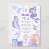 Kleurrijk Onze kleine zeemeermin Alle leeftijden V Bedankkaart (Voorkant)