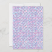 Kleurrijk Onze kleine zeemeermin Alle leeftijden V Bedankkaart (Achterkant)