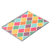 Kleurrijk oosters quatrefoil patroon notitieboek (Linkerzijde)