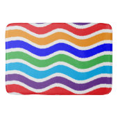 Kleurrijk, op maat gescheurd papiereffect badmat (Voorkant)