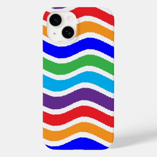 Kleurrijk, op maat gescheurd papiereffect Case-Mate iPhone case (Achterkant)