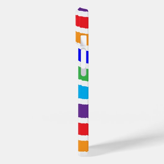 Kleurrijk, op maat gescheurd papiereffect Case-Mate iPhone case (Achterkant / Links)