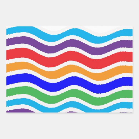 Kleurrijk, op maat gescheurd papiereffect inpakpapier vel (Voorkant 2)