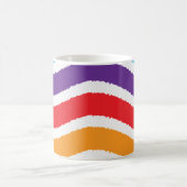 Kleurrijk, op maat gescheurd papiereffect koffiemok (Center)