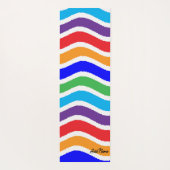 Kleurrijk, op maat gescheurd papiereffect yogamat (Achterkant)