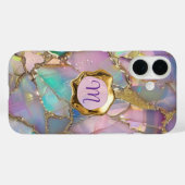 Kleurrijk opaal en vloeibaar goud Case-Mate iPhone case (Achterkant (horizontaal))