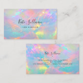 kleurrijk opaal visitekaartje (Voorkant / Achterkant)