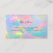 kleurrijk opaal visitekaartje (Achterkant)