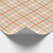 Kleurrijk Oranje gegoten restanten Cadeaupapier (Hoek)